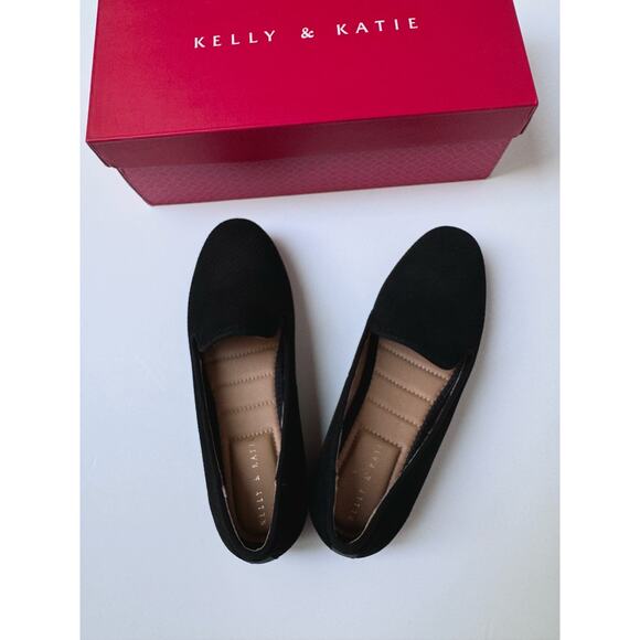 NWT Kelly & Katie Black Leather Peyton Loafers Women's 6.5M - Picture 7 of 9